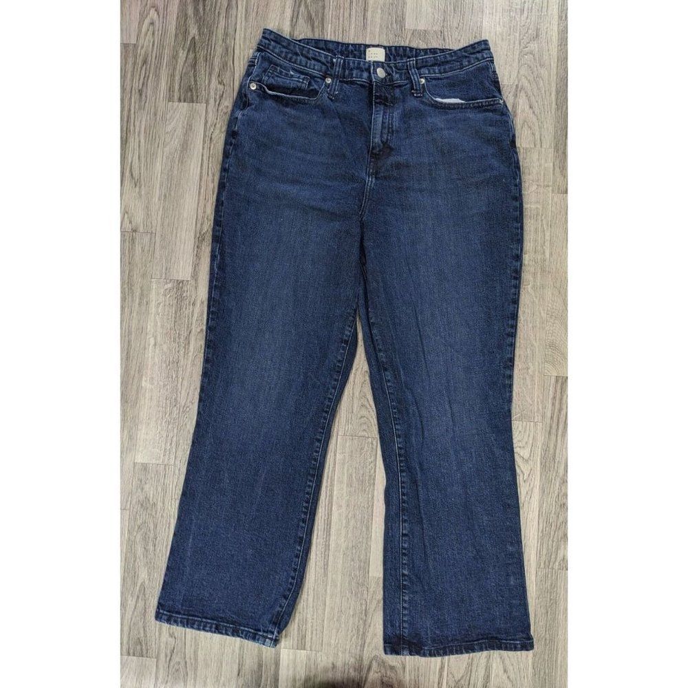 (3/$35) A New Day Womens Size 12 / 31 R Pockets Straight Leg Denim Blue Jeans